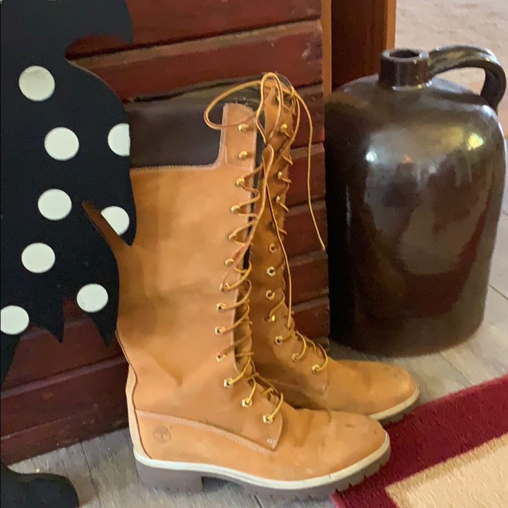 Timberland High Boots, Leather, 8 1/2
